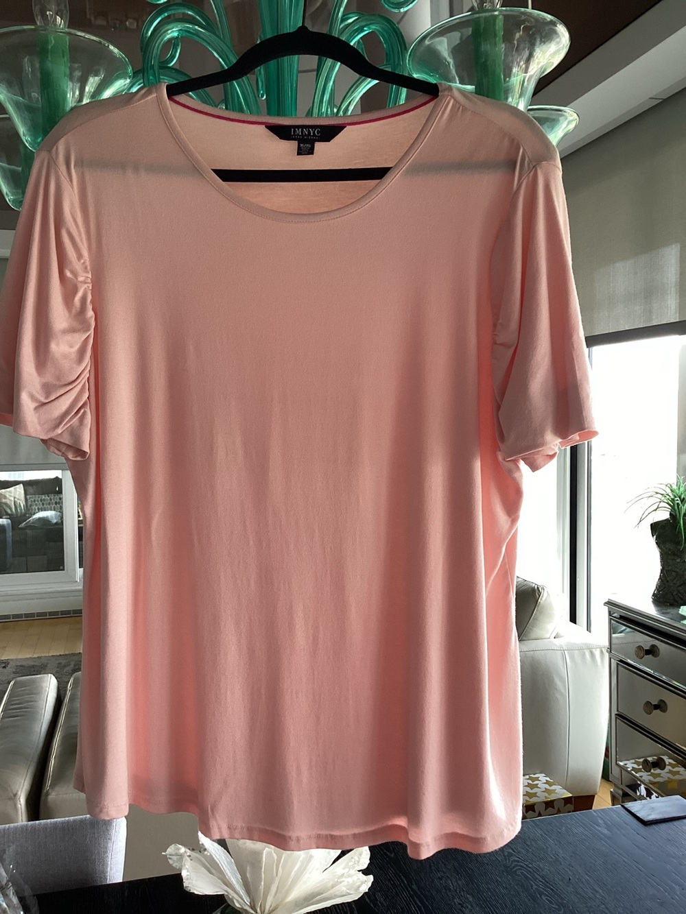 IMNYC Soft Peachy Pink Crewneck Tee